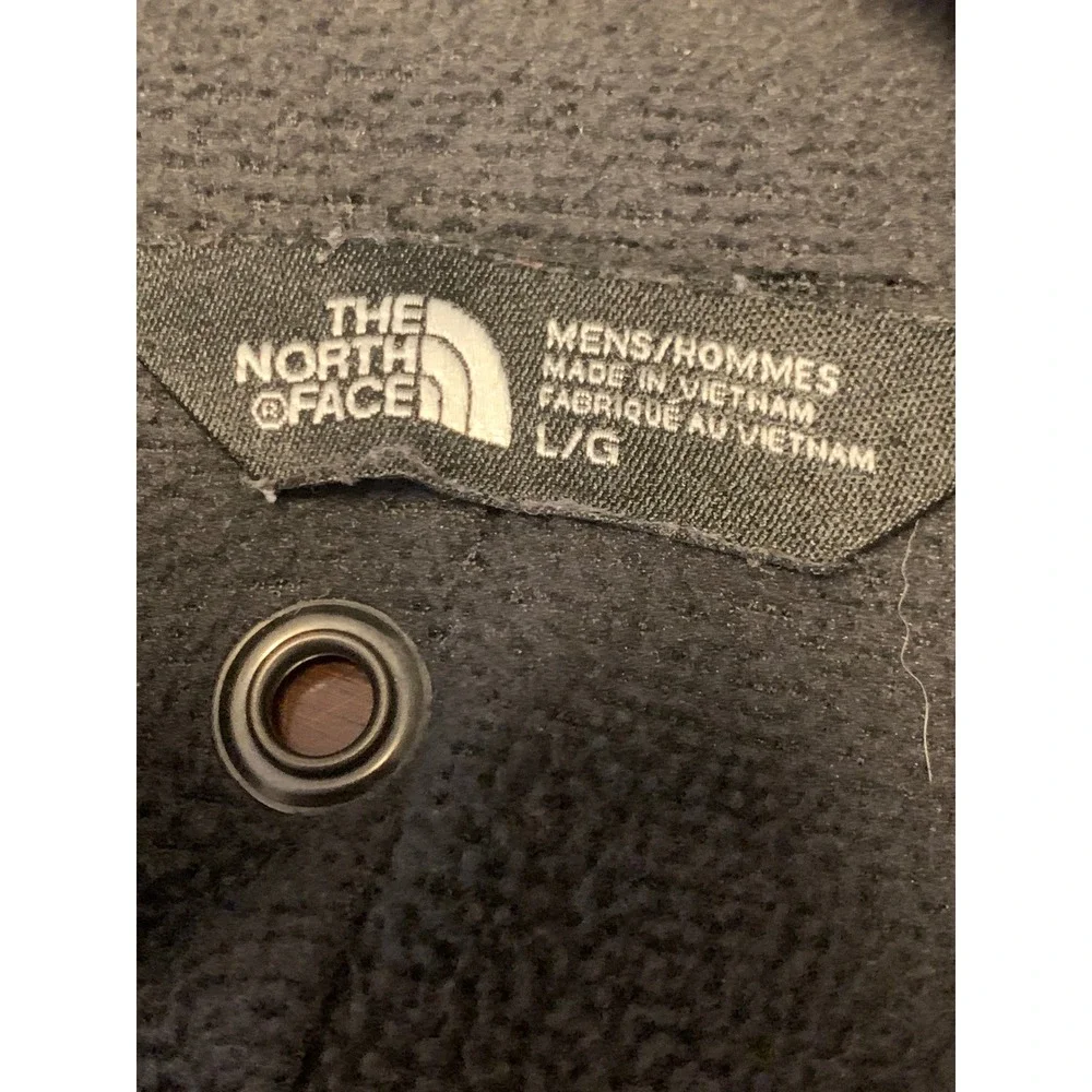 The North Face Full Zip Hybrid Fleece Jacket Charcoal Gray Large